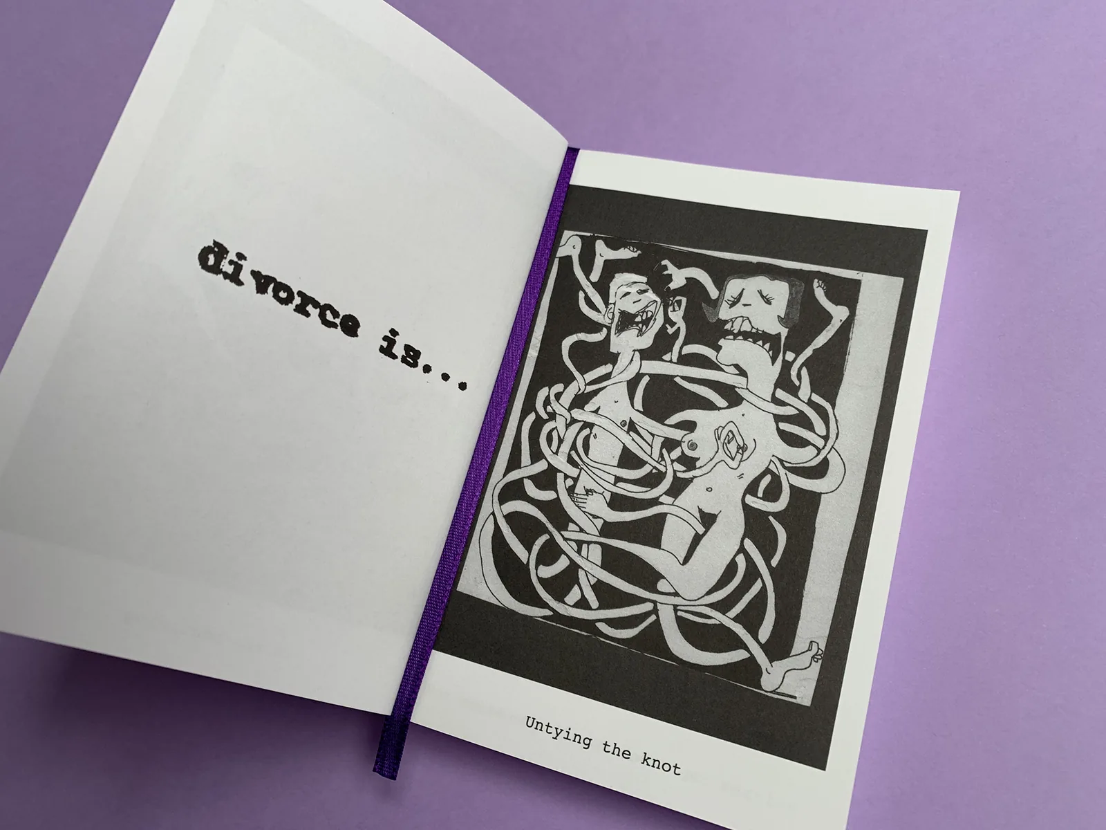 Divorce Is illustrated spread