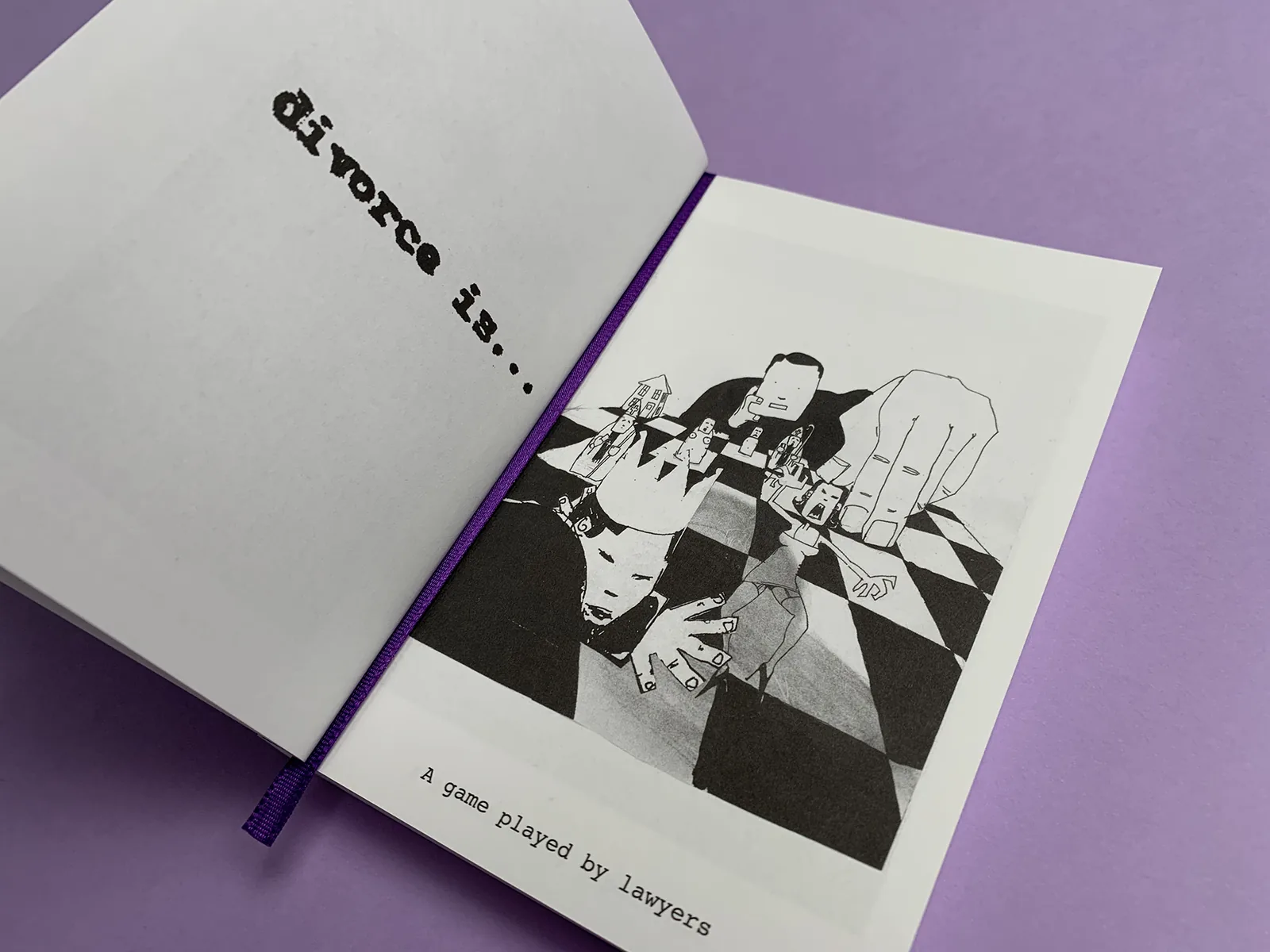 Divorce Is illustrated spread