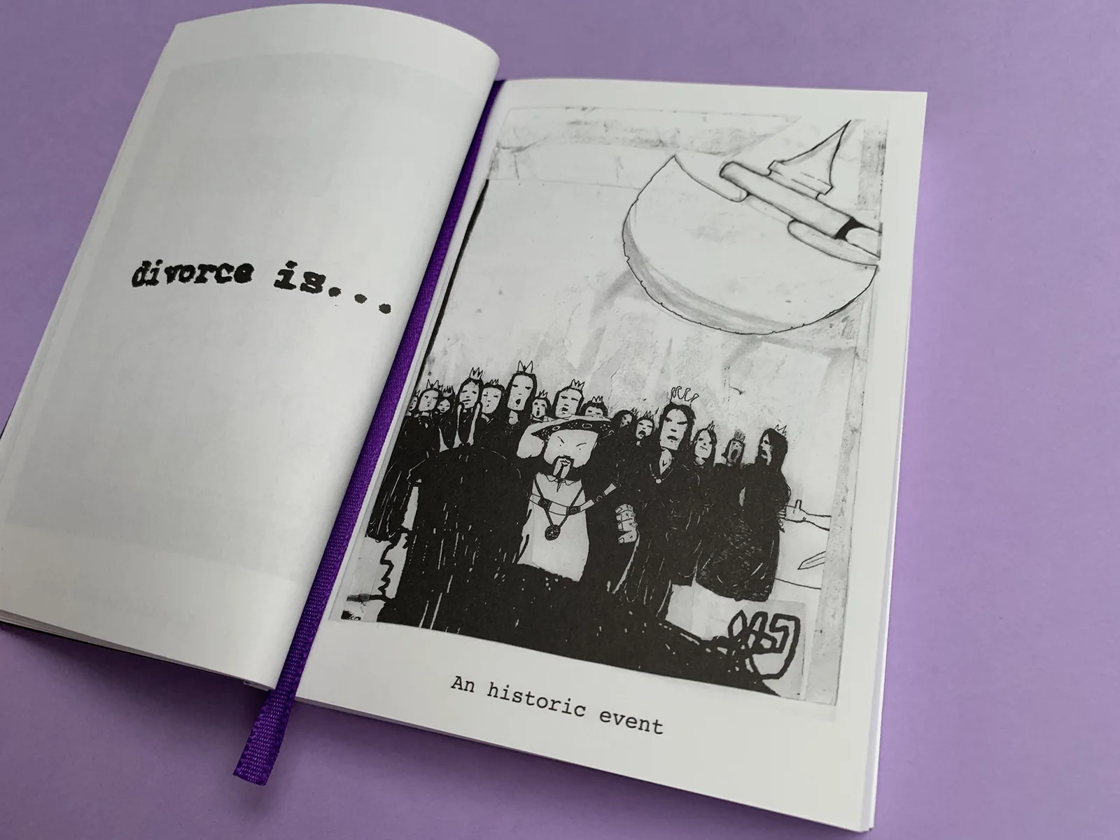Divorce Is illustrated spread