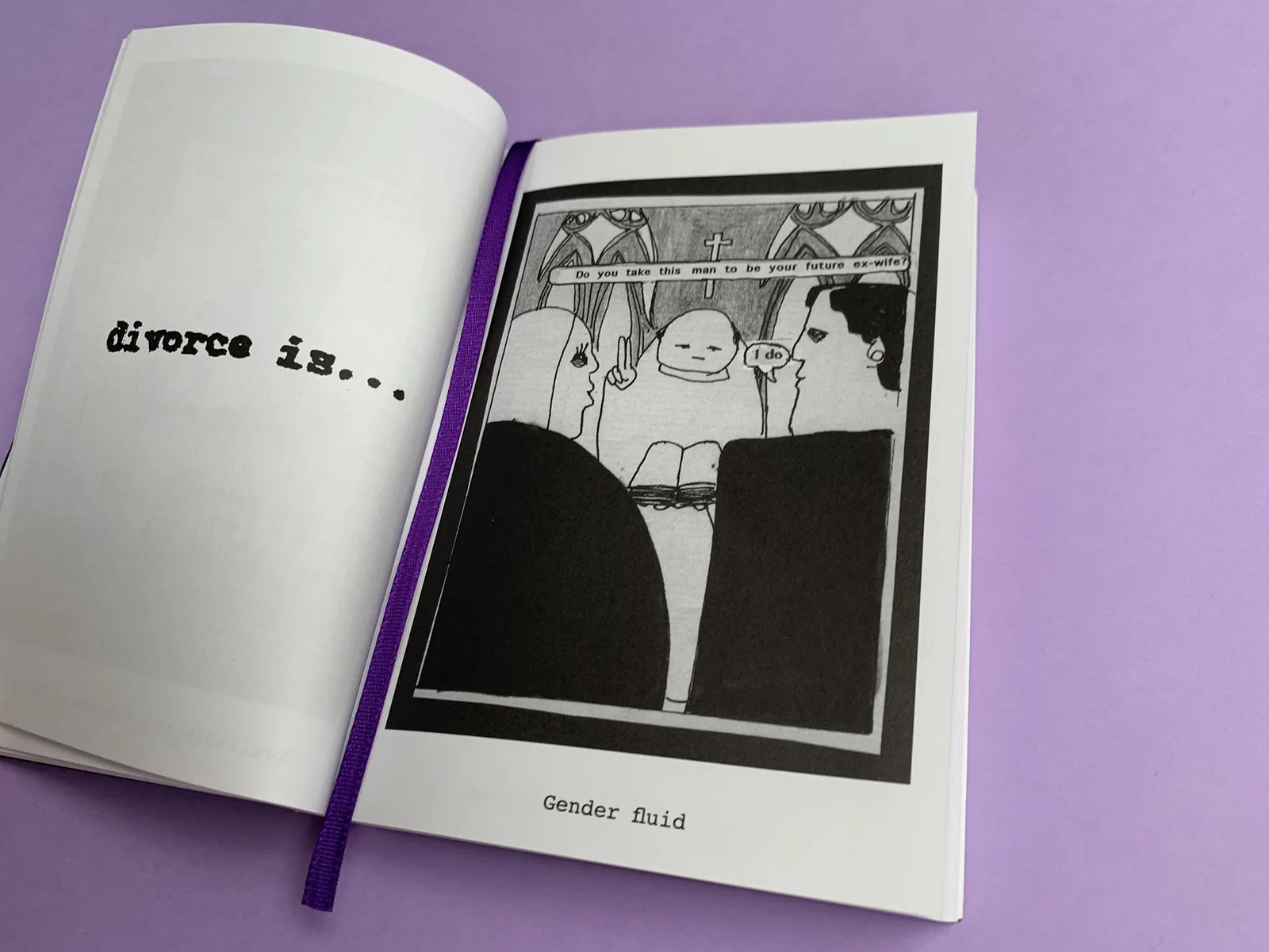 Divorce Is illustrated spread