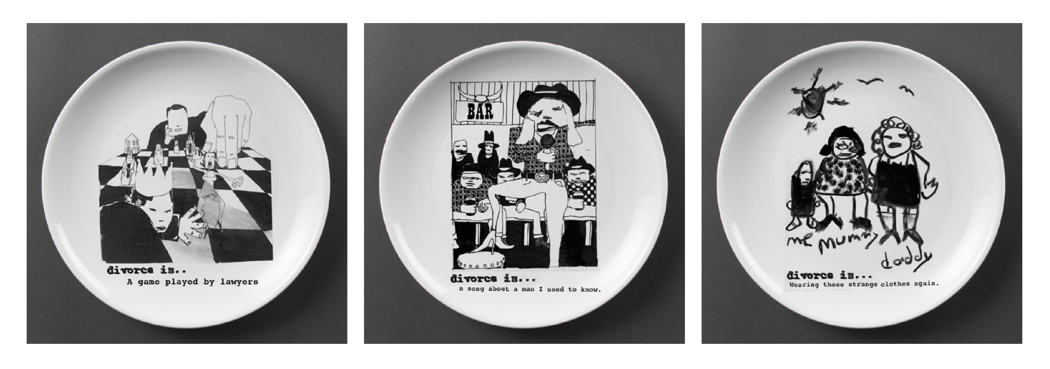 Divorce Is plates