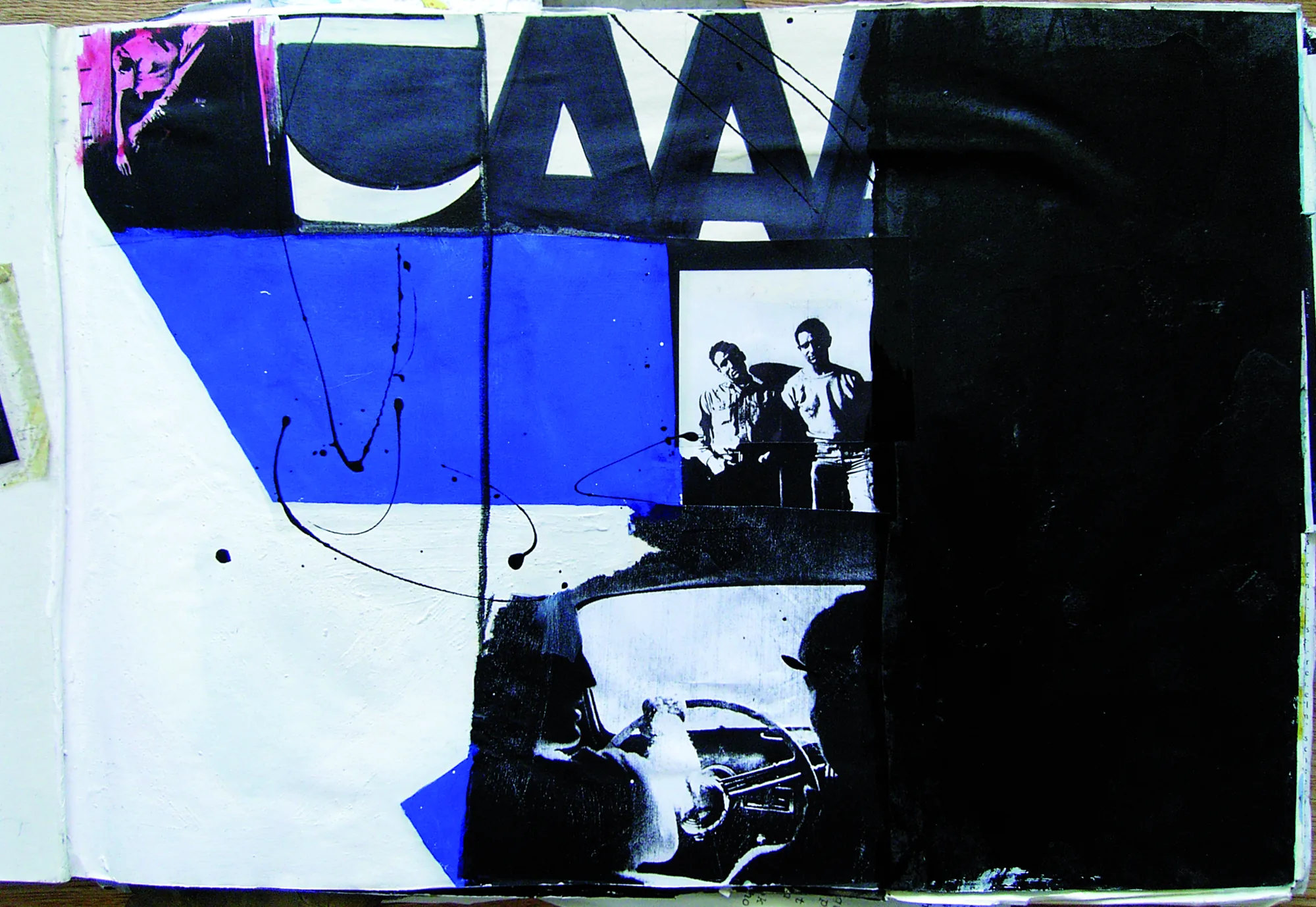 Jack Kerouac mixed-media artwork