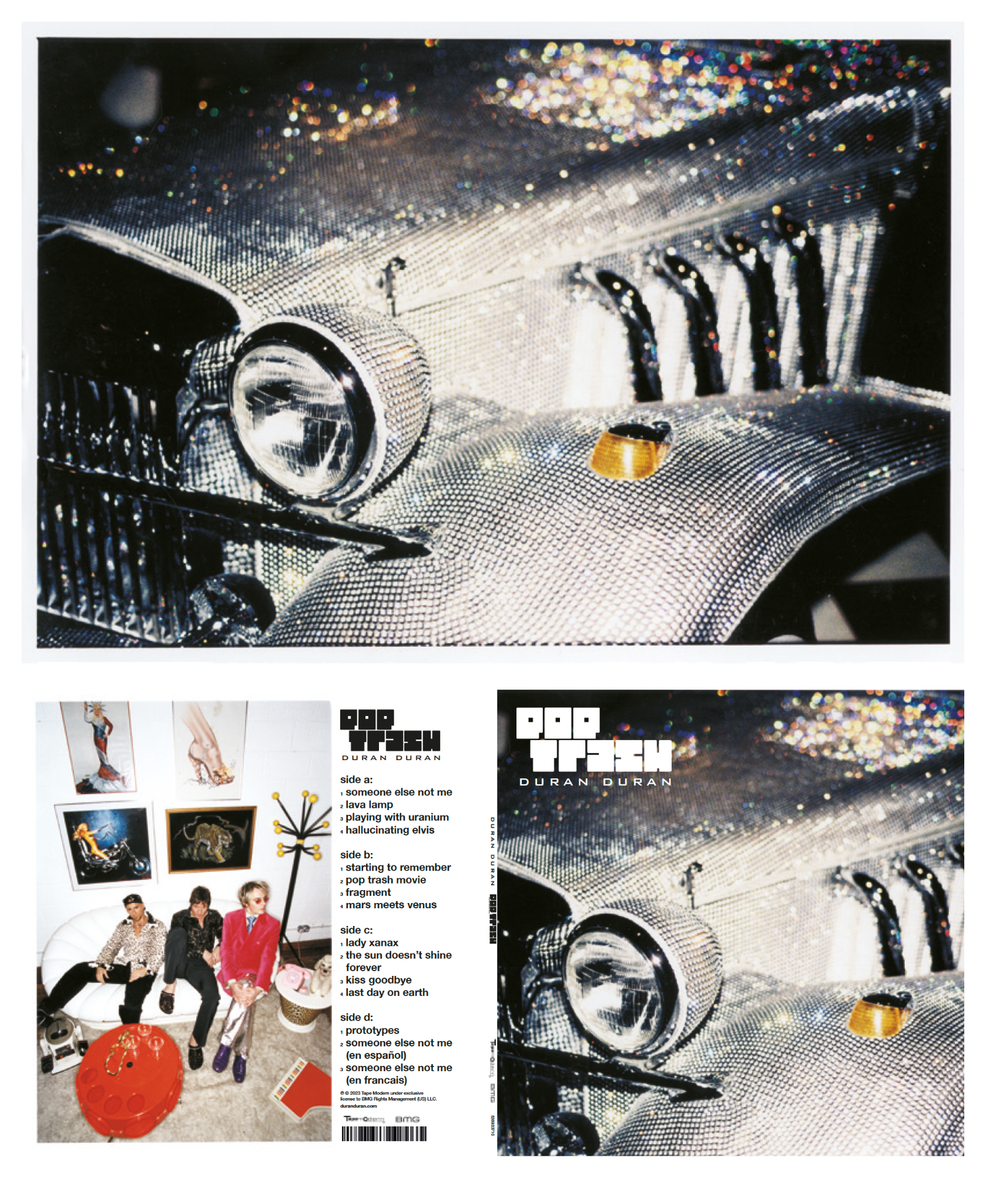 Pop Trash Duran Duran sleeve layout spread